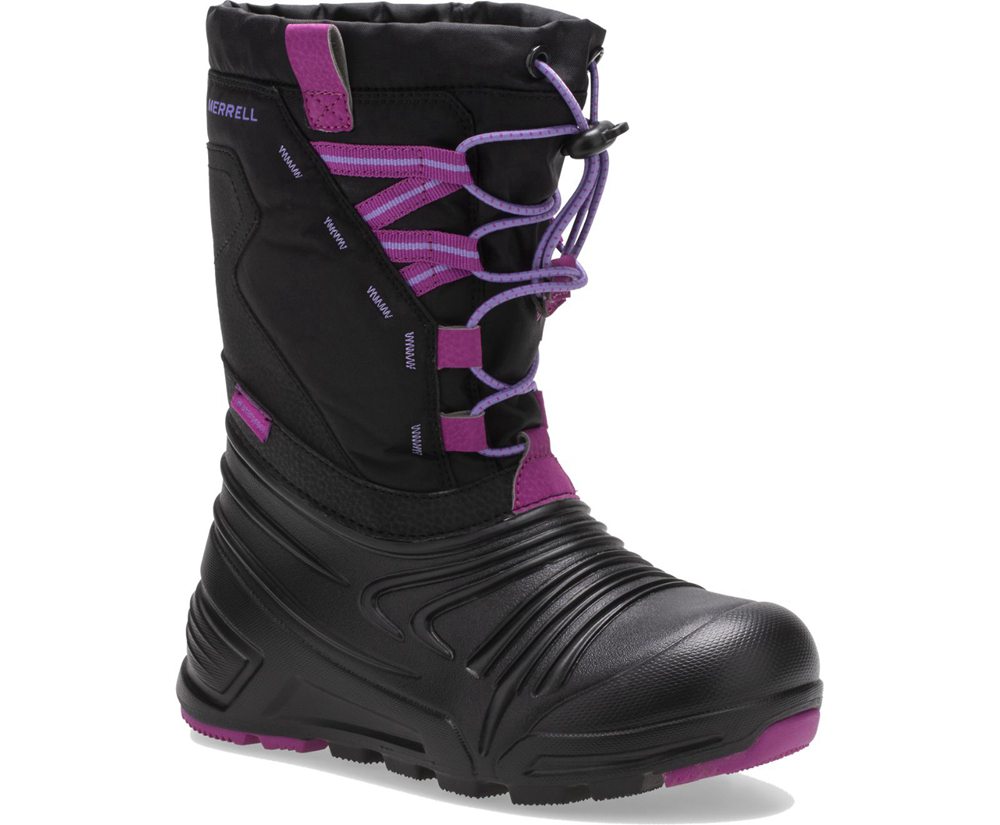 Merrell Støvler Børn - Snow Quest Lite 2.0 Waterproof - Sort - KZS625139